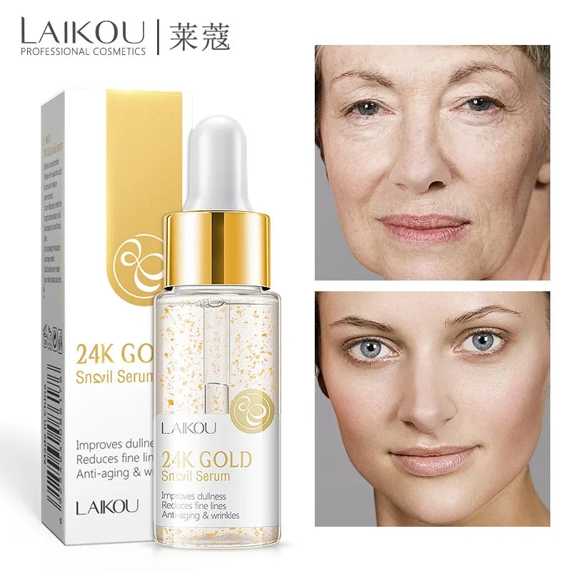 LAIKOU 24K Gold & Vitamin C Serum – Deep Moisture & Glow (17ml)